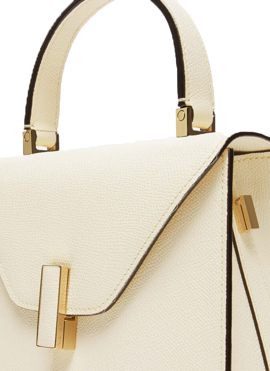 Iside Top Handle Mini Bag in Pergamena White - Valextra