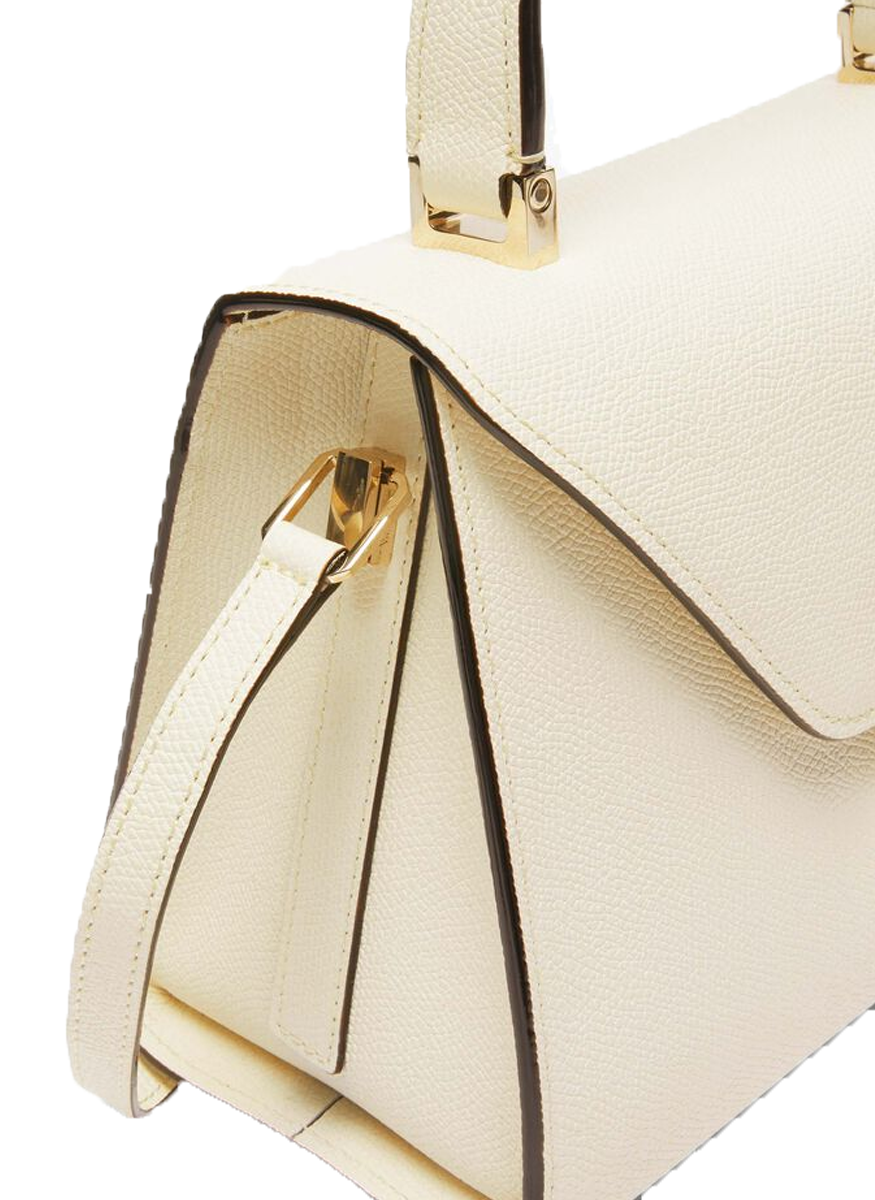 Iside Top Handle Mini Bag in Pergamena White - Valextra