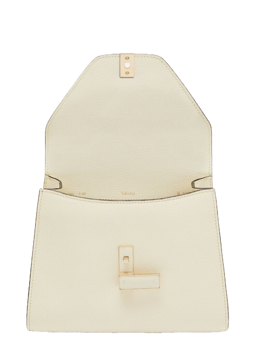 Iside Top Handle Mini Bag in Pergamena White - Valextra