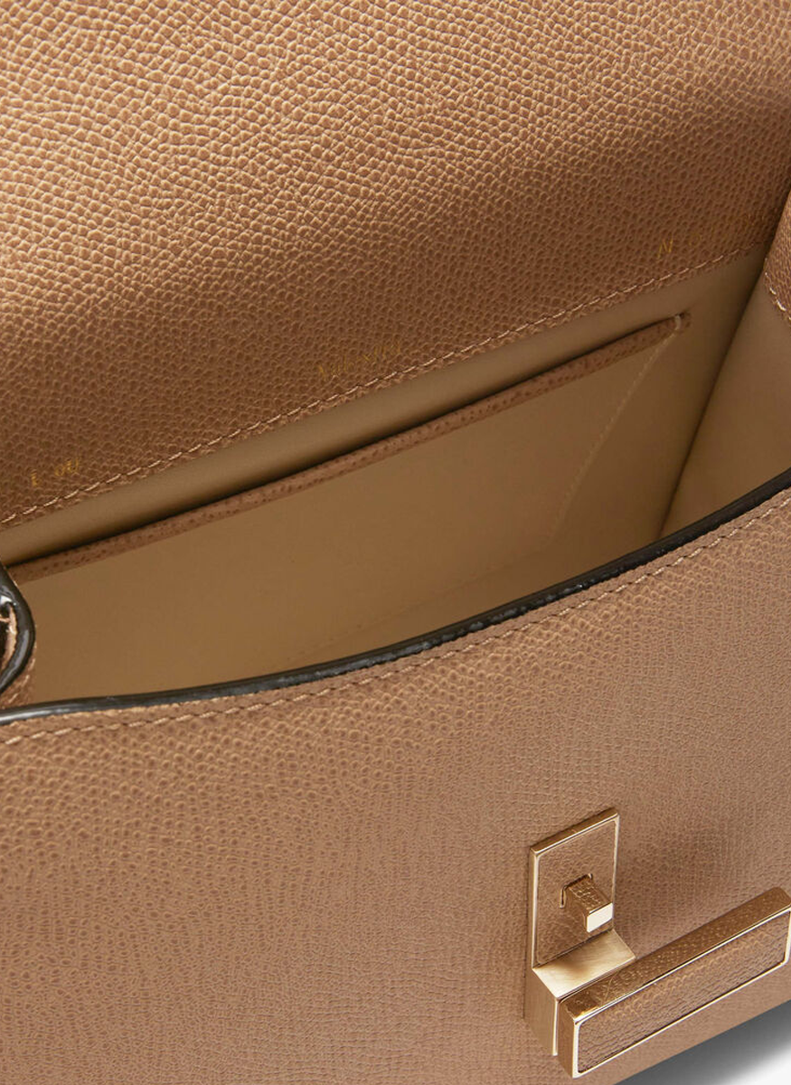 Iside Top Handle Mini Bag in Cashmere Beige - Valextra