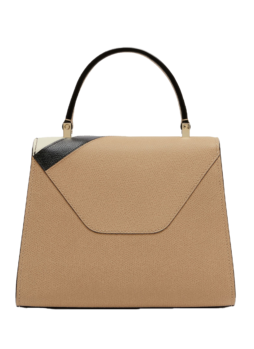 Iside Intarsia V-Stripes Top Handle Bag - Valextra