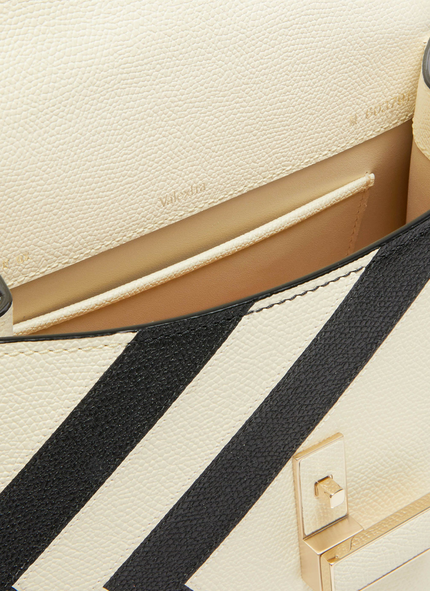 Iside Intarsia V-Stripes Top Handle Bag - Valextra