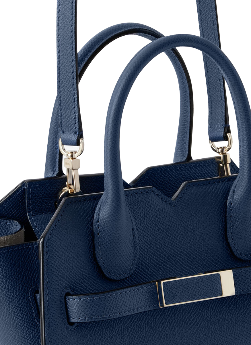 Milano Crossbody Micro Bag in Sapphire Blue - Valextra