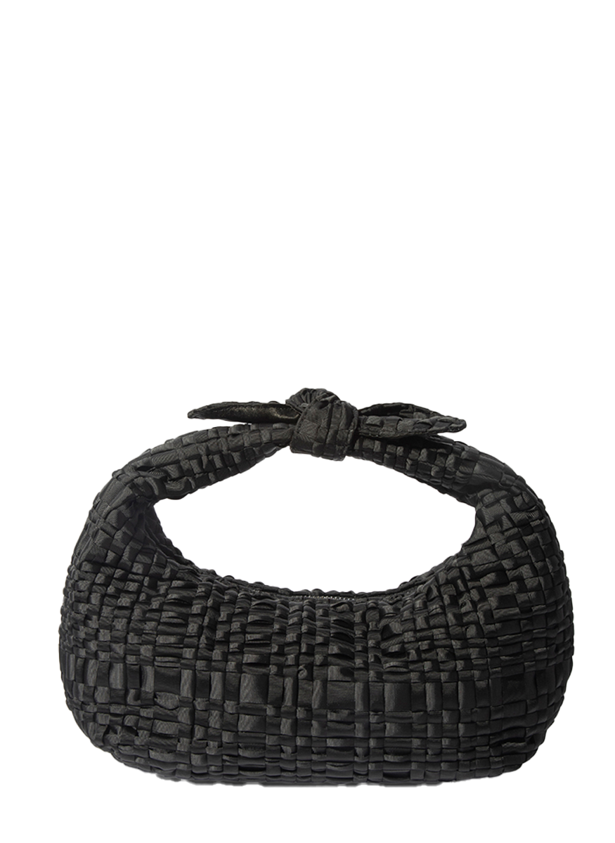 Rebirth Bow Hobo Ribbon Top Handle Bag