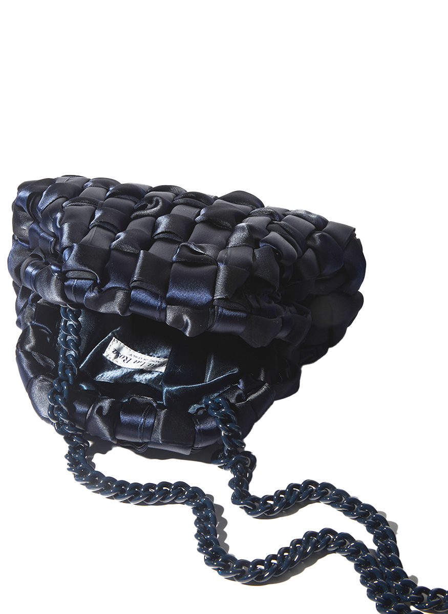 Satin Mini Game in Navy - Maria La Rosa