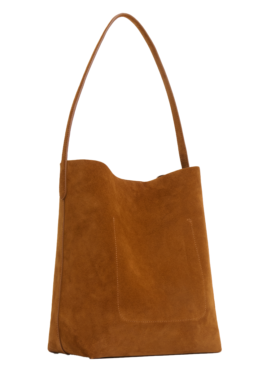 Everyday Cabas Shoulder Bag in Saddle Suede
