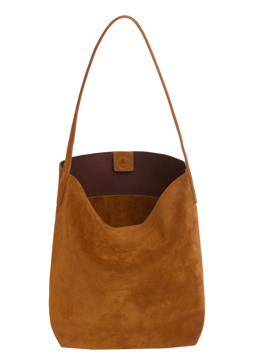 Everyday Cabas Shoulder Bag in Saddle Suede - Mansur Gavriel