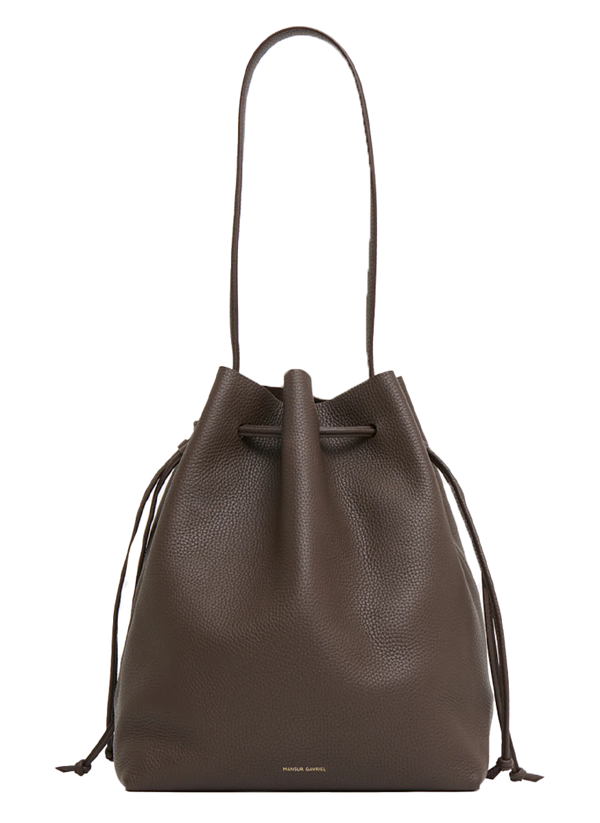 Cabas Bucket in Chocolate Leather