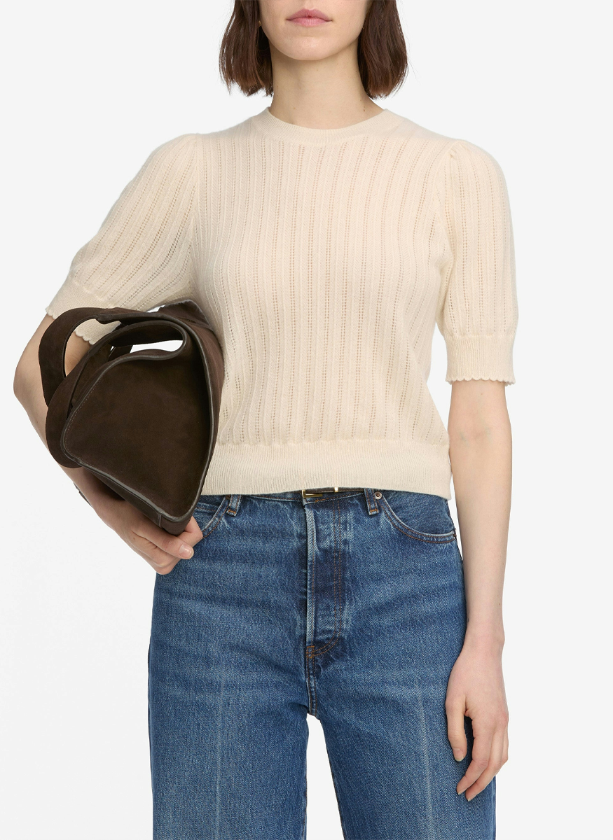 The Ladder Pointelle Sweater - FRAME