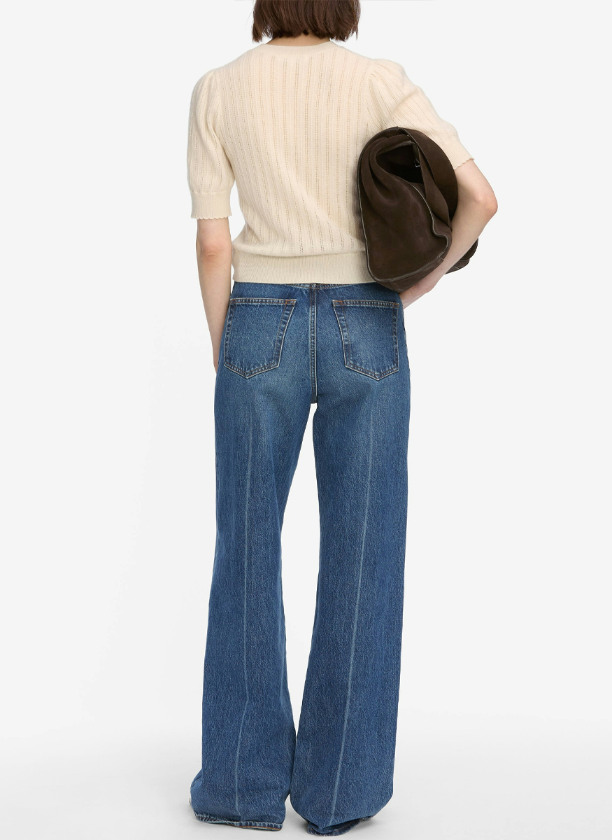 The Ladder Pointelle Sweater - FRAME
