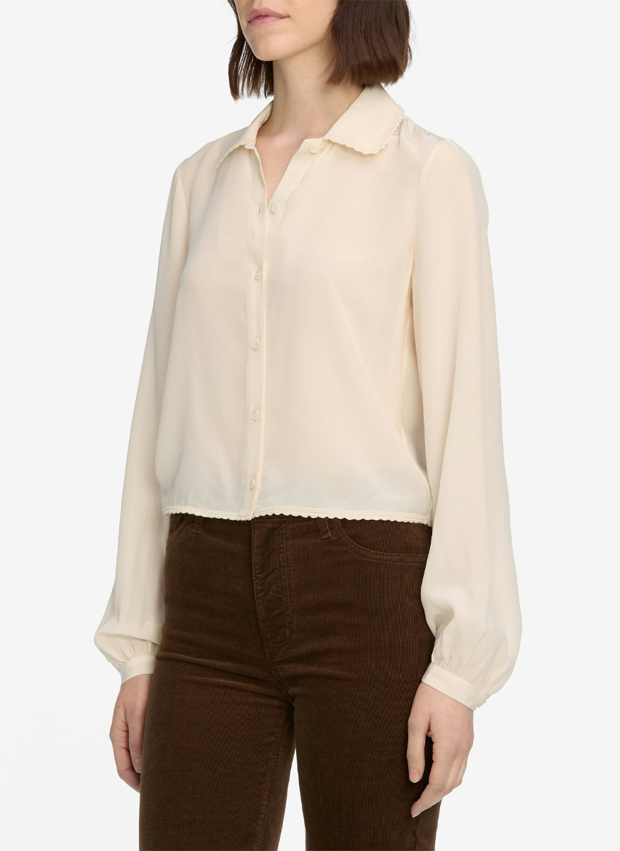The Silk Prim Blouse - FRAME
