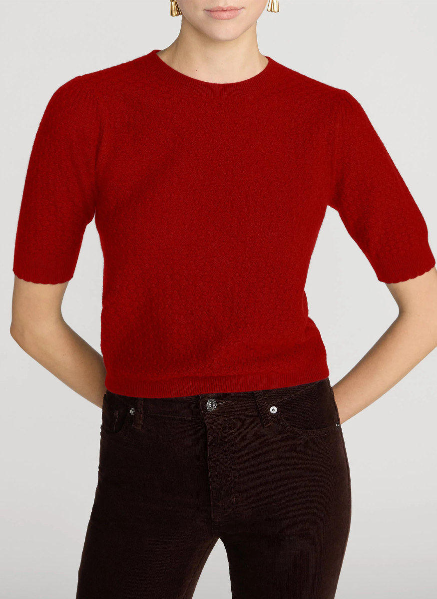 The Gathered Honeycomb Sweater - FRAME