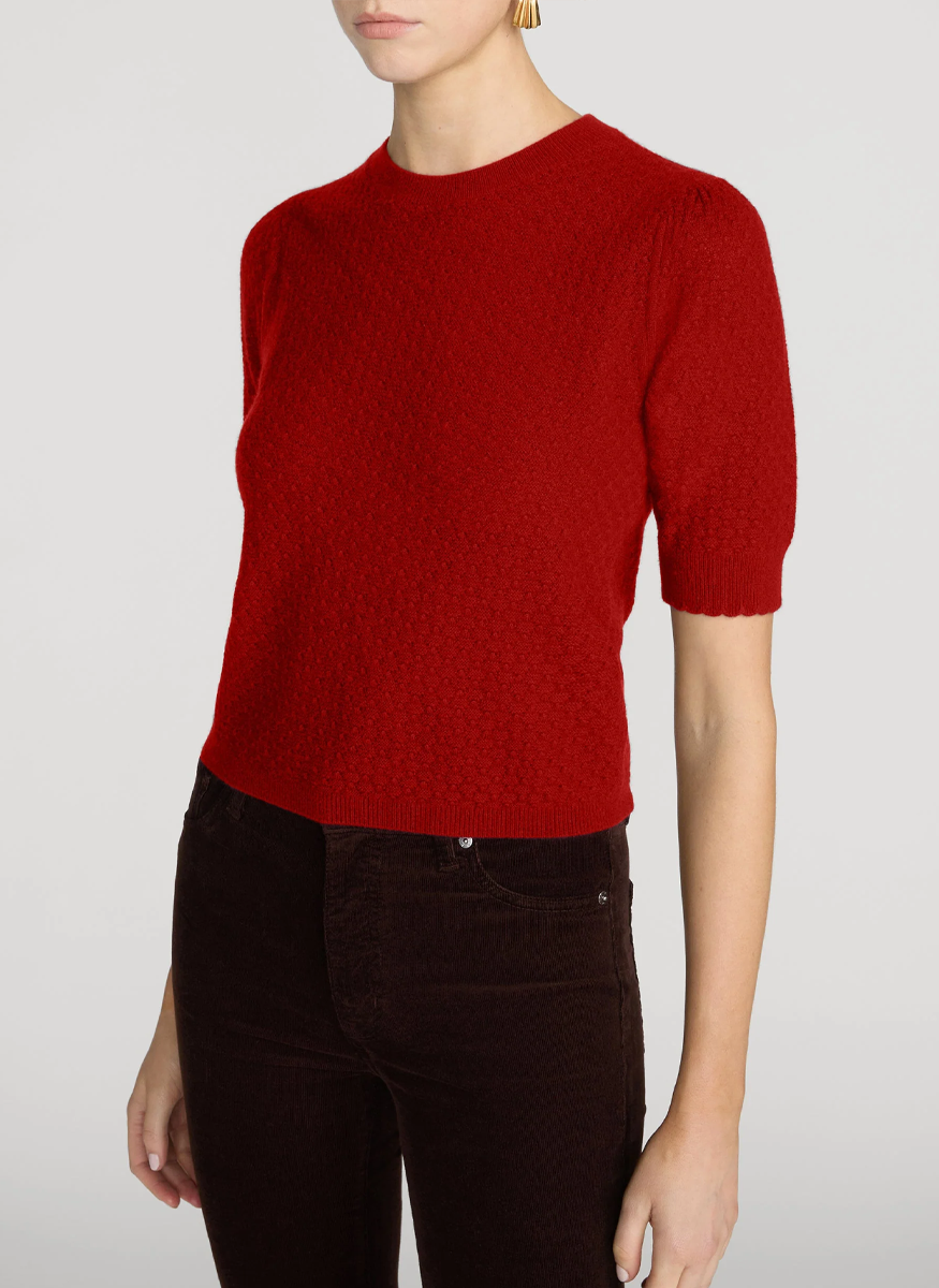 The Gathered Honeycomb Sweater - FRAME
