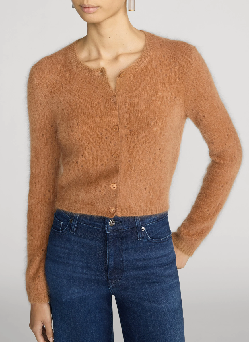 The Cashmere Airy Teddy Cardi - FRAME