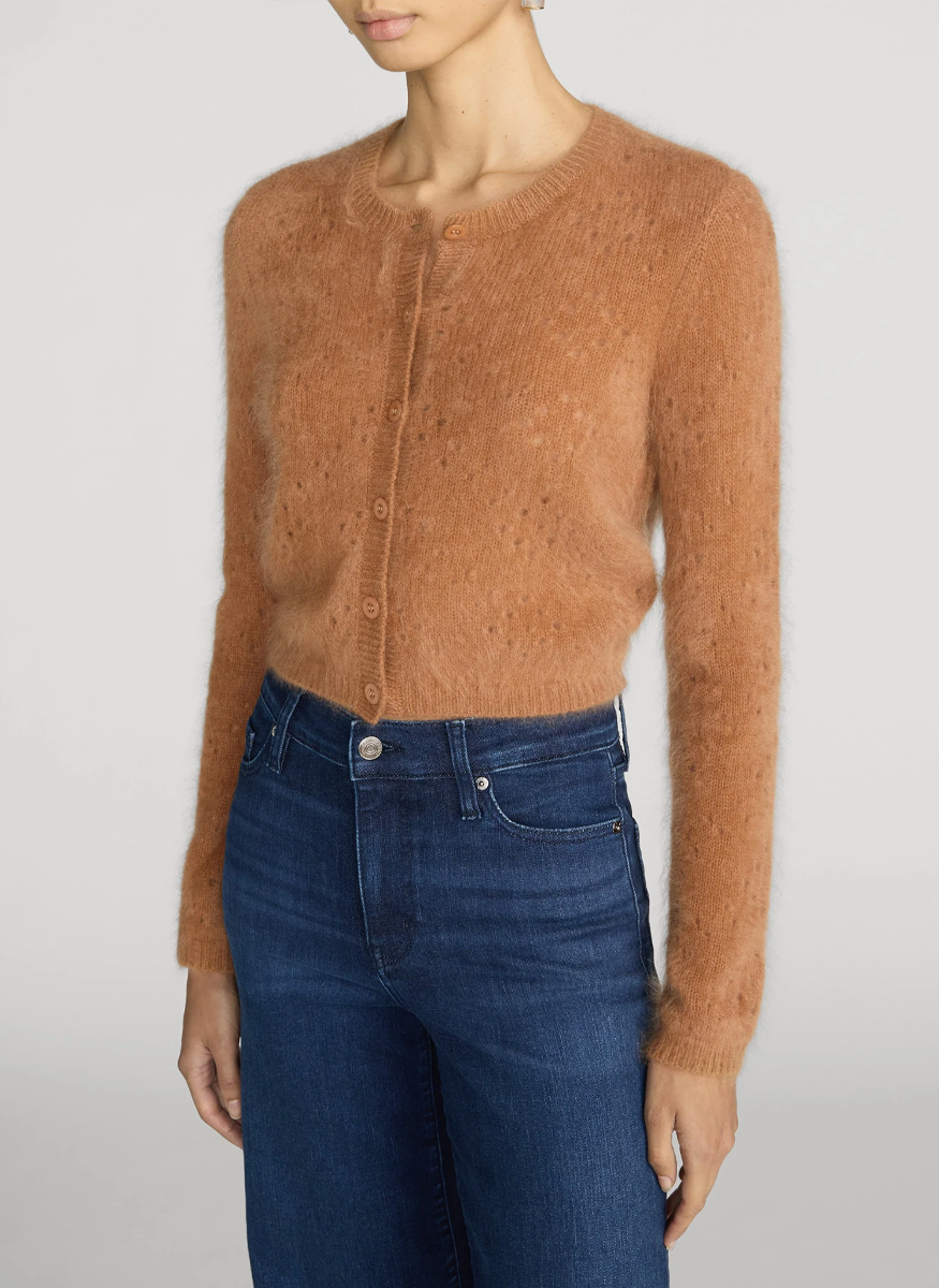 The Cashmere Airy Teddy Cardi - FRAME