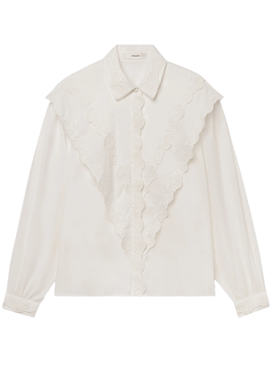The Poplin Equestrian Shirt - FRAME