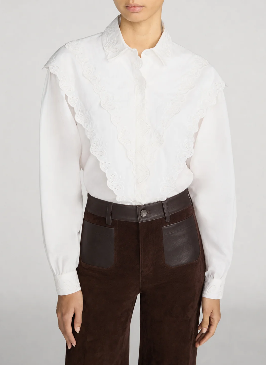 The Poplin Equestrian Shirt - FRAME