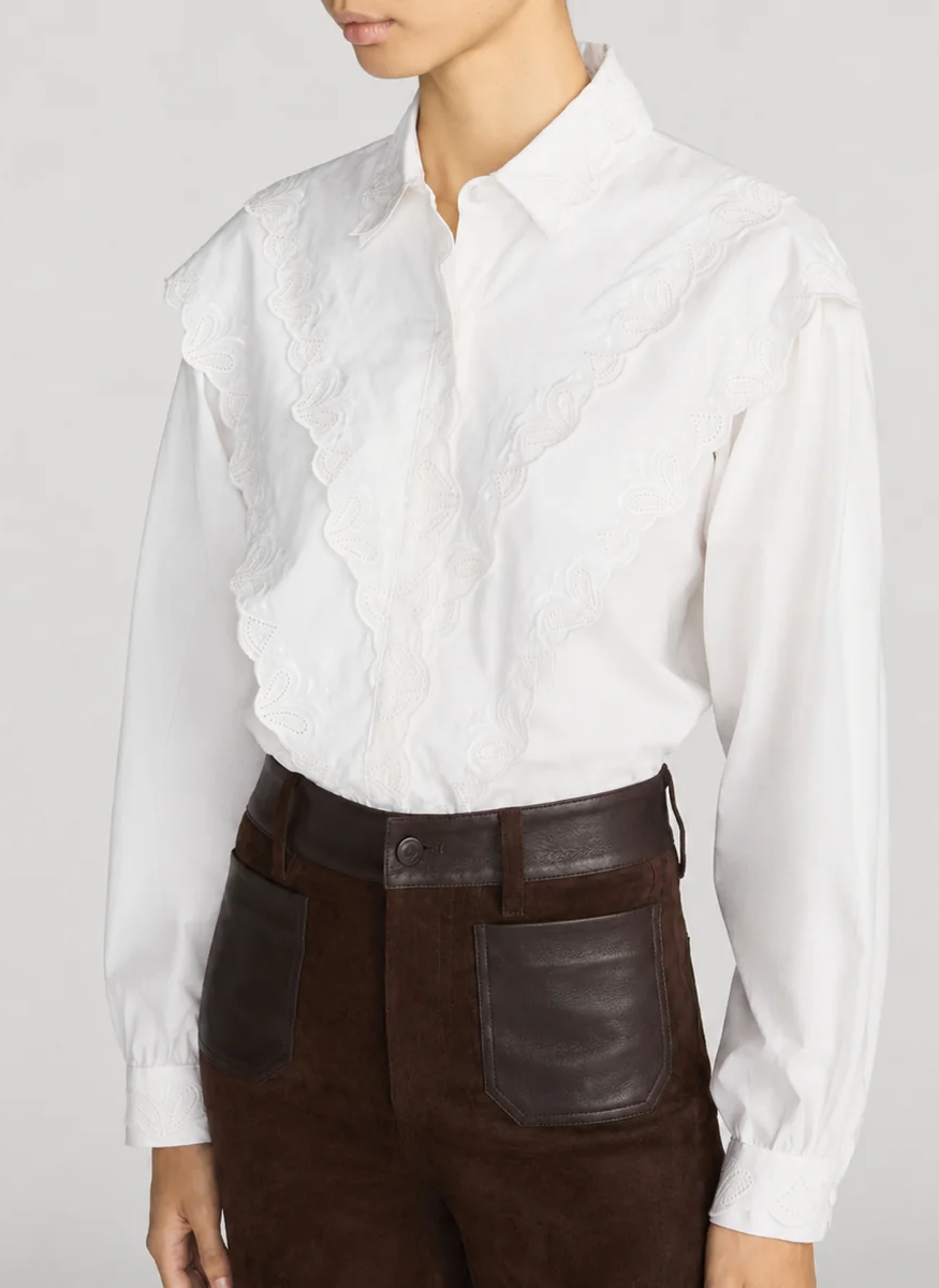 The Poplin Equestrian Shirt - FRAME