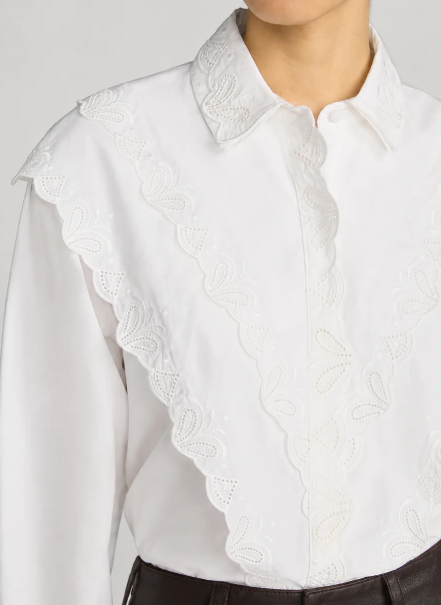 The Poplin Equestrian Shirt - FRAME