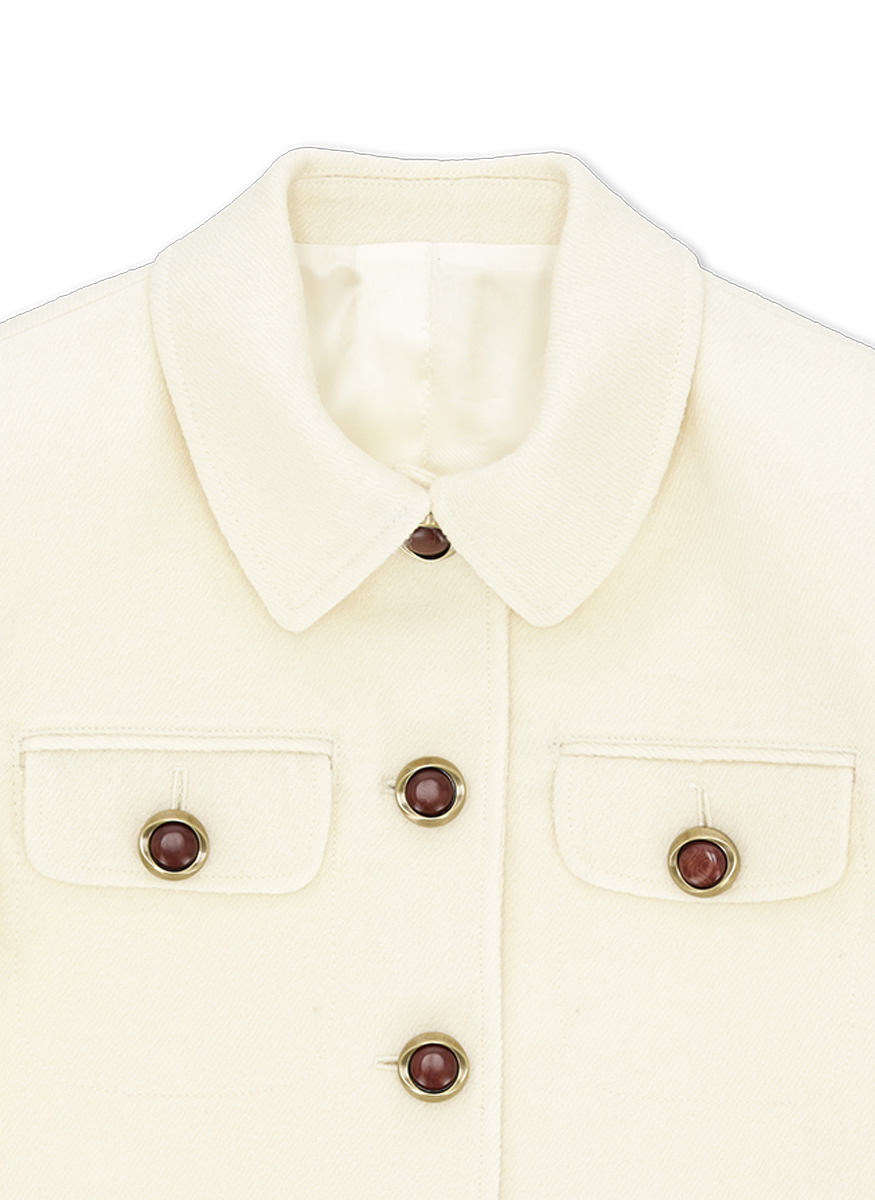 Brushed Wool Jacket - Fortela