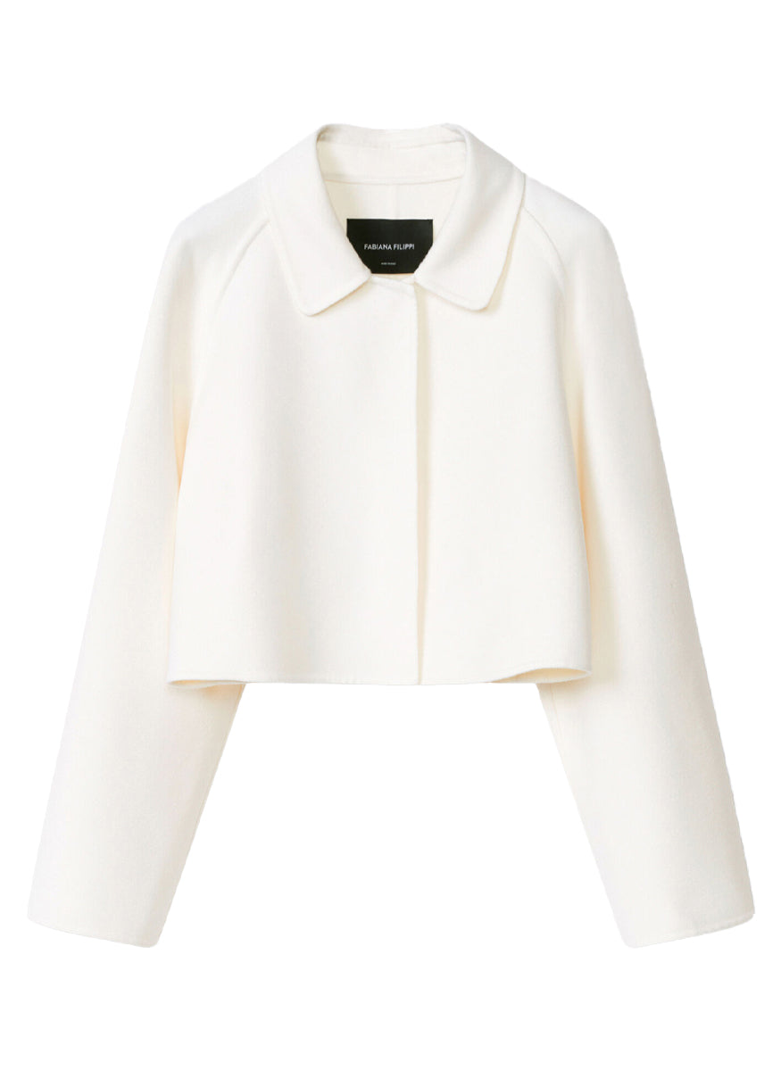 Wool Cashmere Double Cropped Jacket