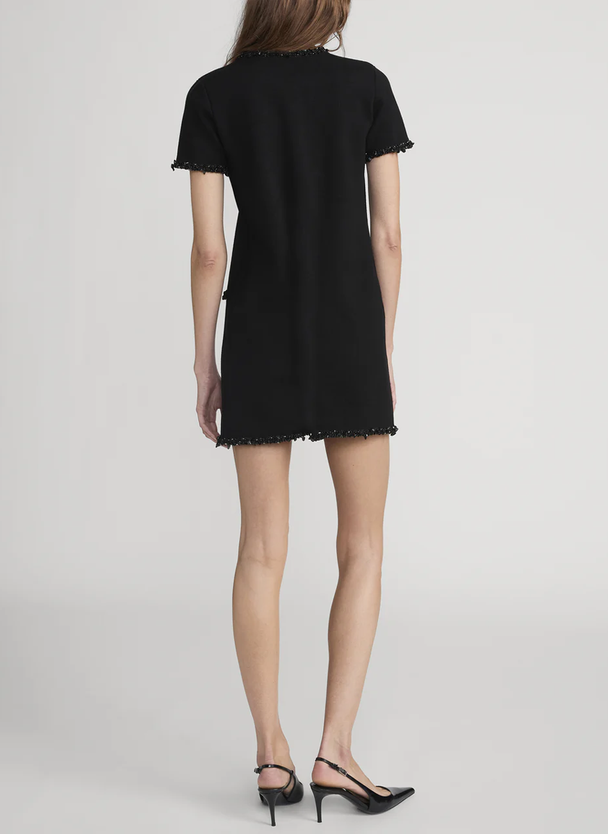 The Beaded Trim Dress - FRAME