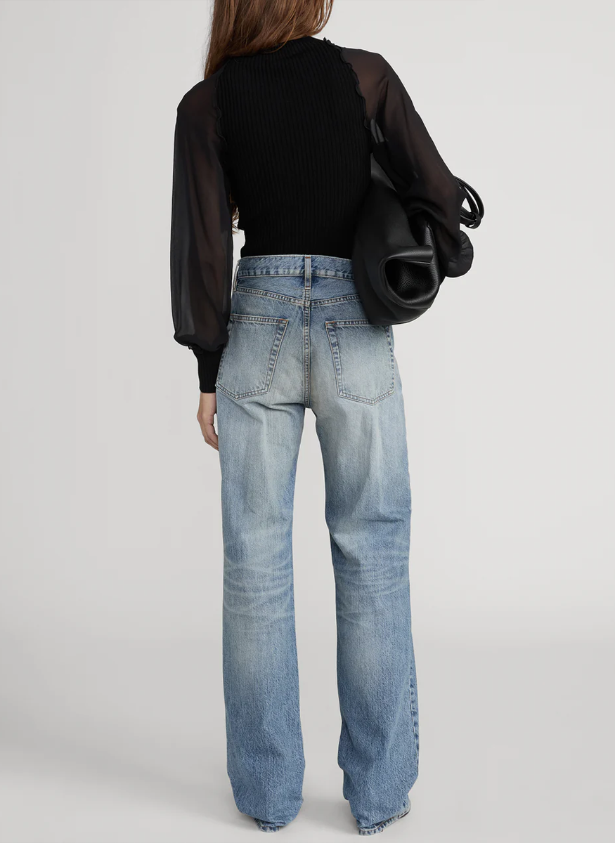 The Sheer Sleeve Top - FRAME