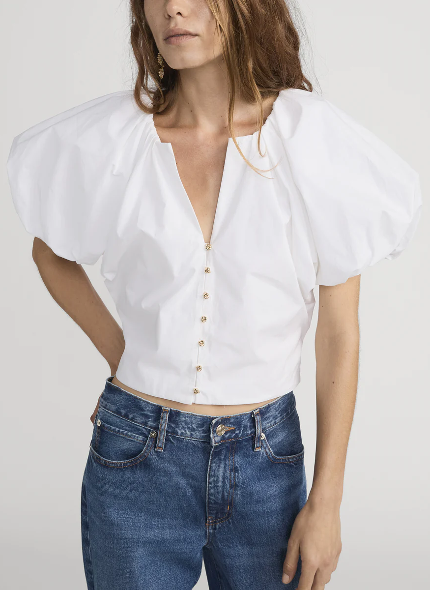 The Dramatic Sleeve Blouse - FRAME