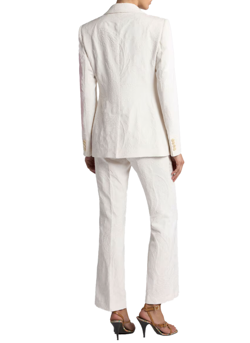 Single-Breasted Cotton-Blend Jacquard Suit