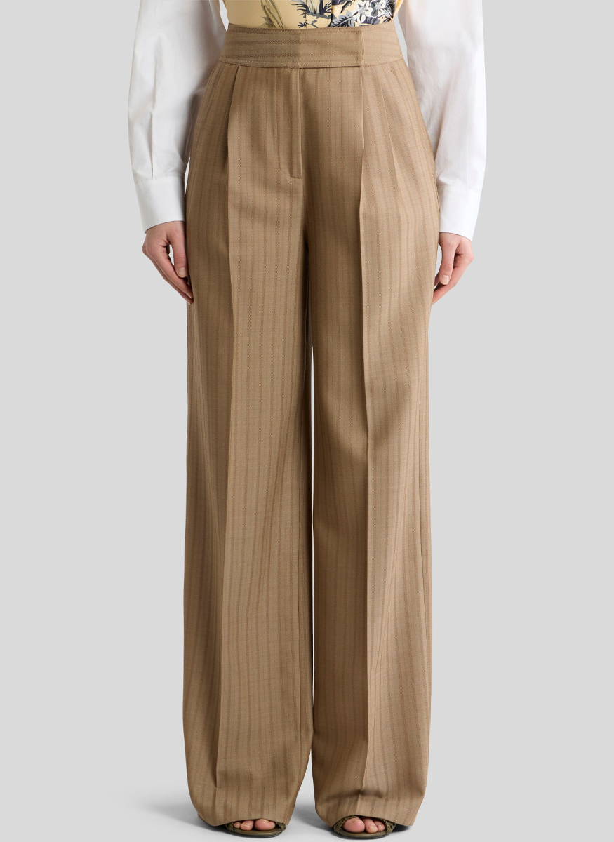 Stripe Pleated Trouser - ETRO