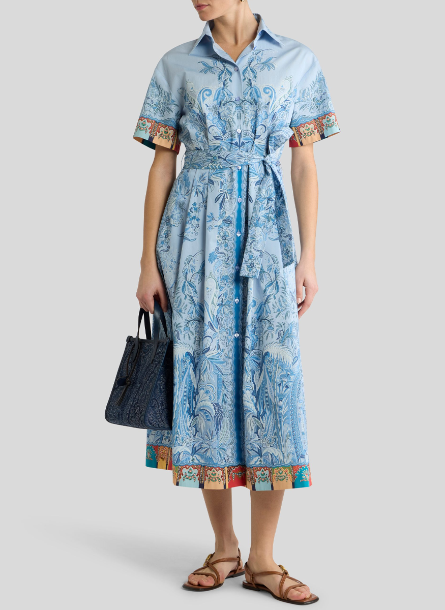 Cotton Paisley Midi Dress - ETRO