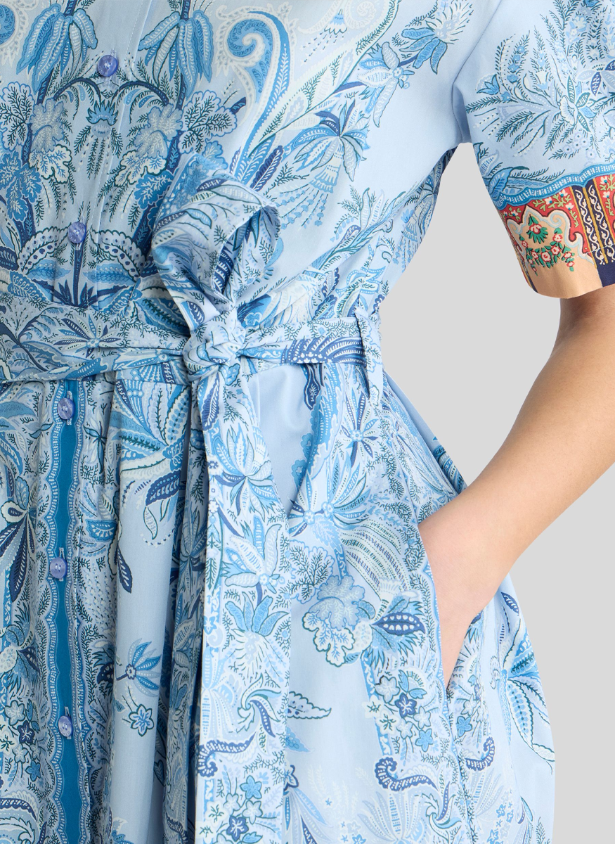 Cotton Paisley Midi Dress - ETRO