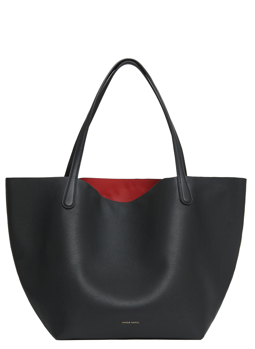 Everyday Soft Leather Tote in Black