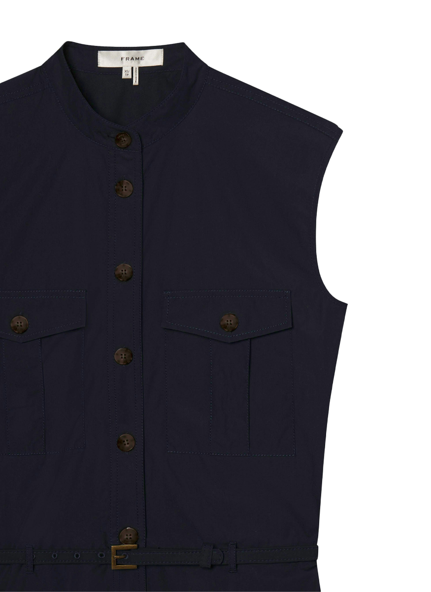 safari formal dress Cotton Belted Safari Shirt Dress