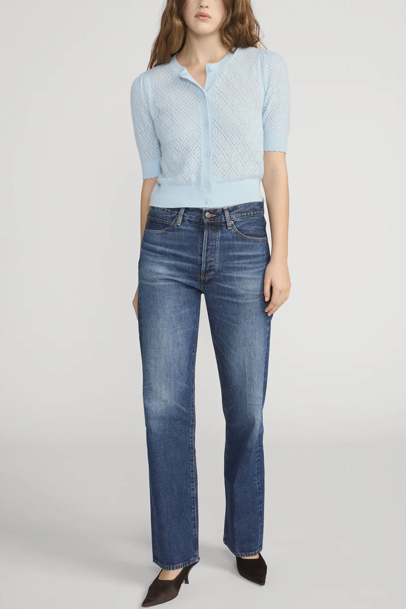 The Delicate Cashmere Short Sleeve Cardigan