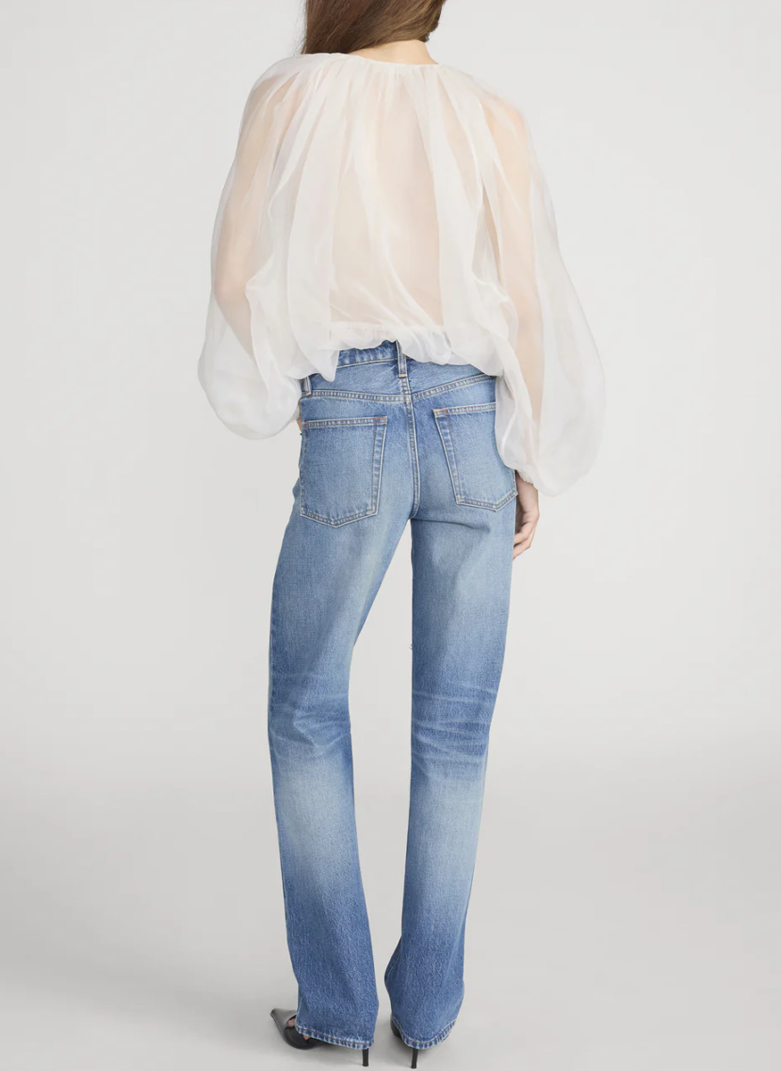 The Sheer Balloon Blouse - FRAME