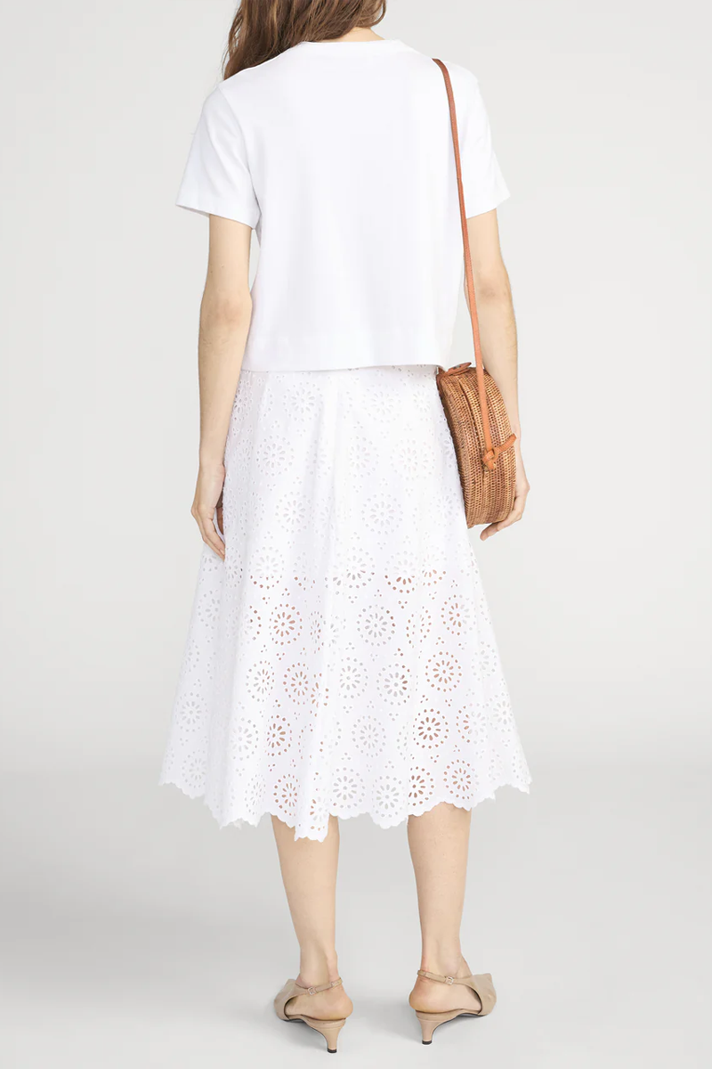The Solstice Eyelet Skirt - FRAME
