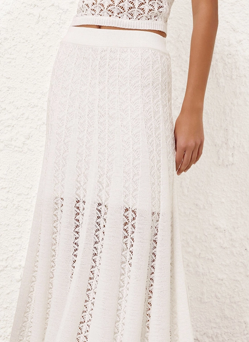 Wylie Flared Knit Skirt - Zimmermann