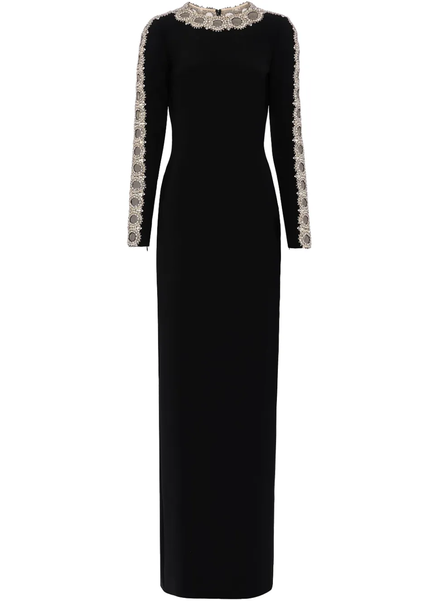 Penny Crepe Long Sleeve Gown