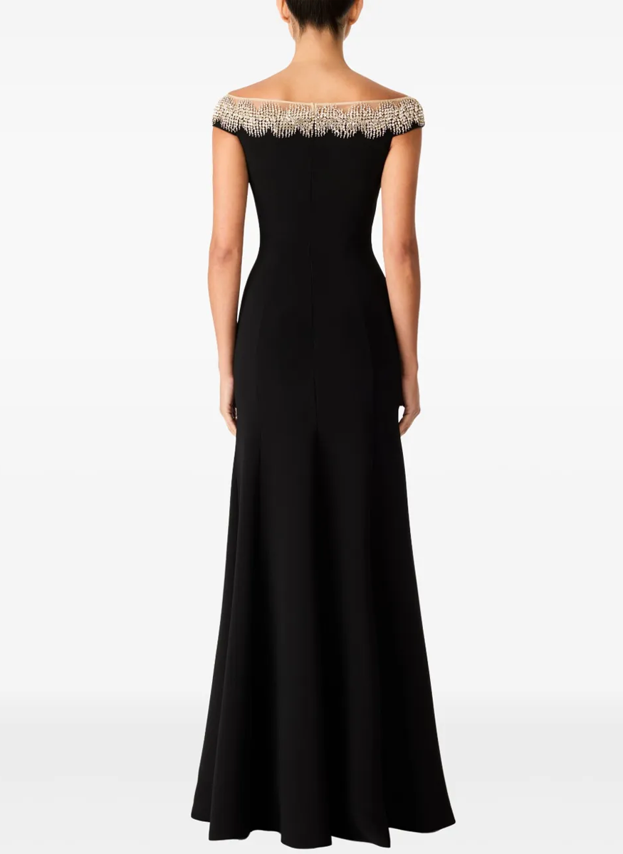 Azalea Off Shoulder Crepe Gown - Jenny Packham