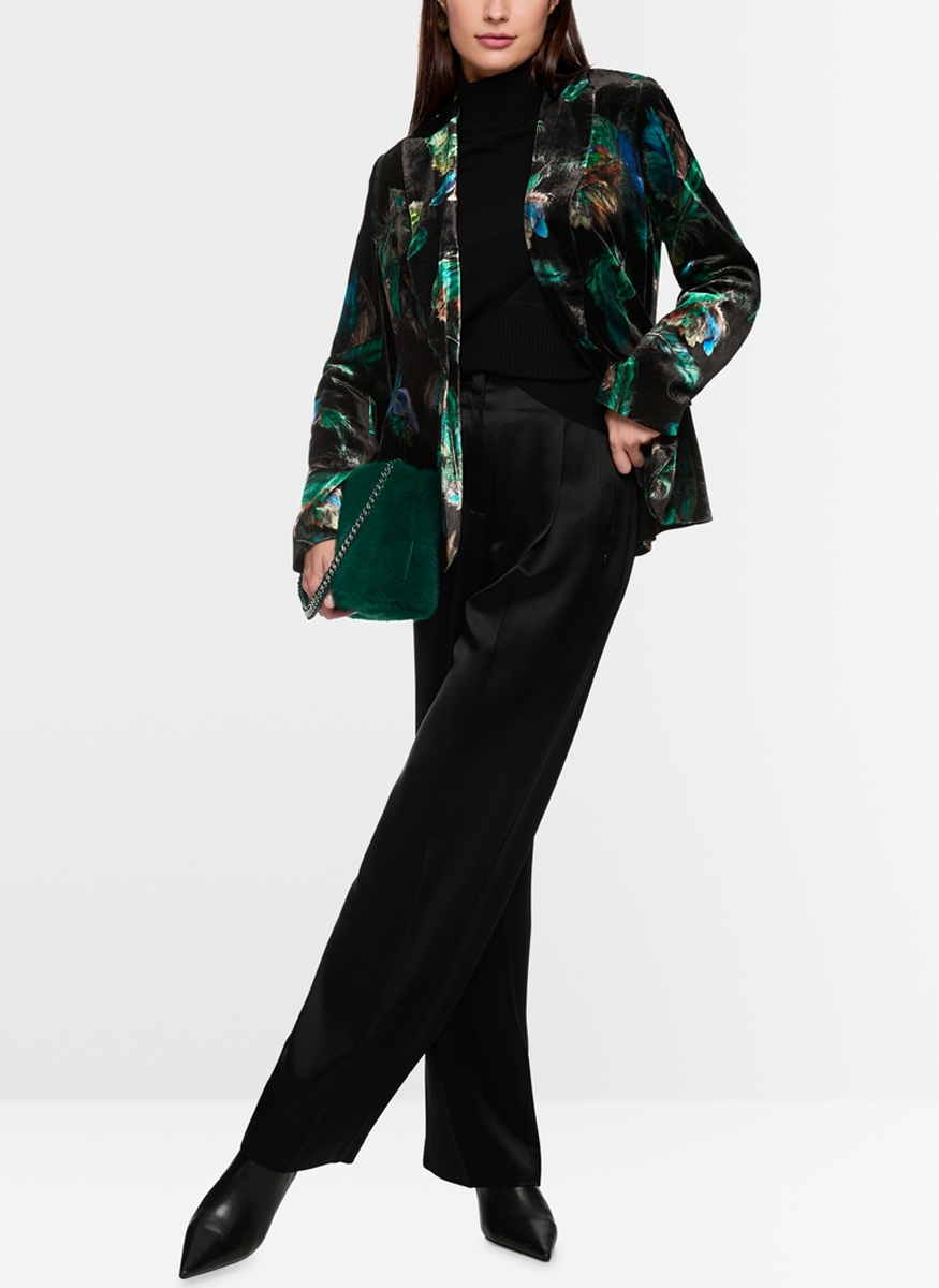Velvet Print Jacket