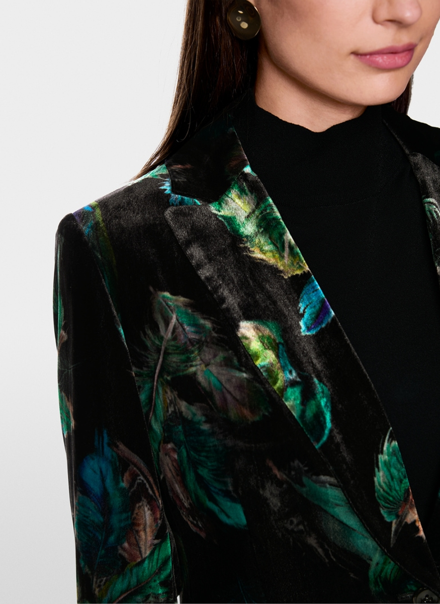 Velvet Print Jacket - Marc Cain