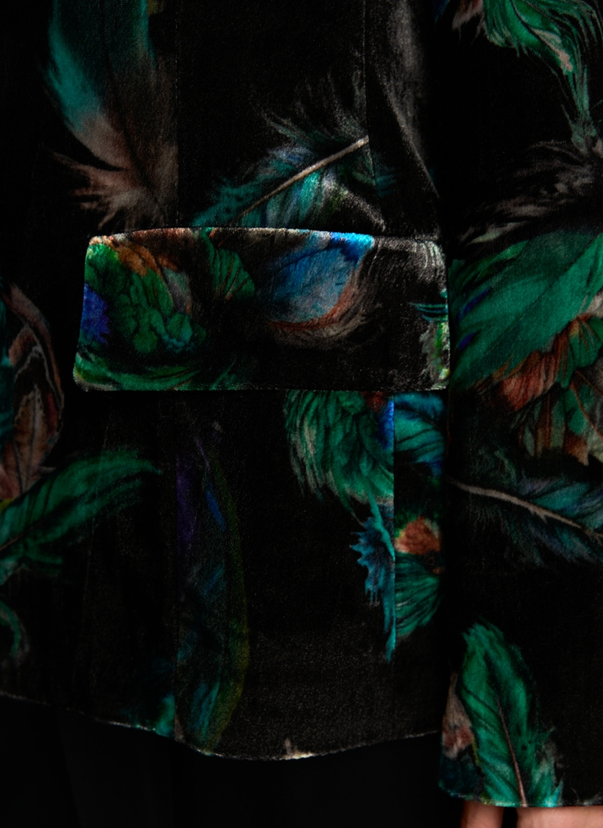 Velvet Print Jacket - Marc Cain
