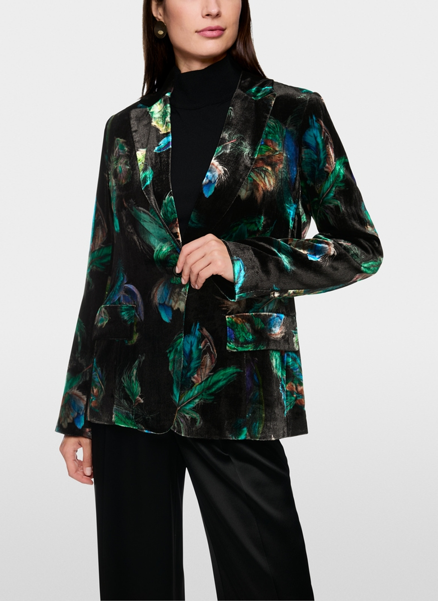 Velvet Print Jacket - Marc Cain