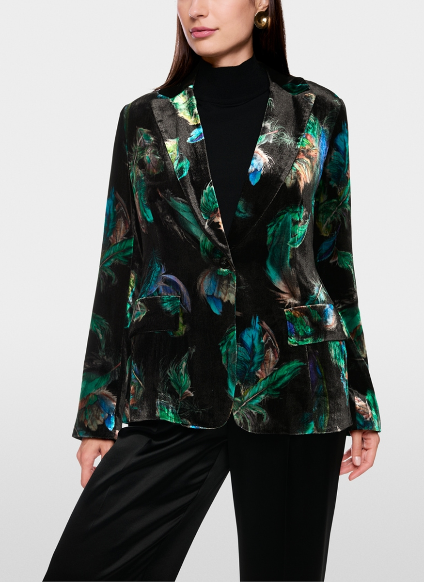 Velvet Print Jacket - Marc Cain