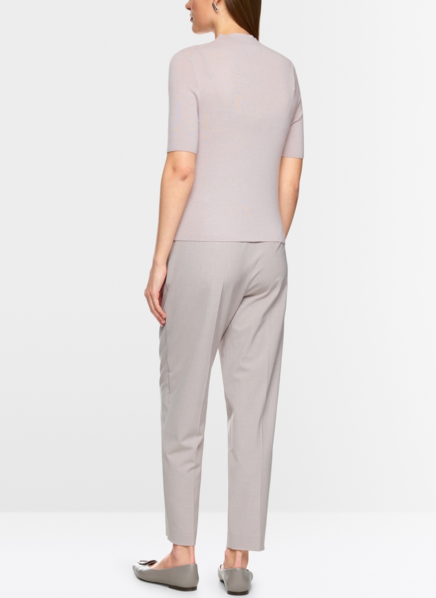Elbow Sleeve Crew Neck Knit Top - Marc Cain