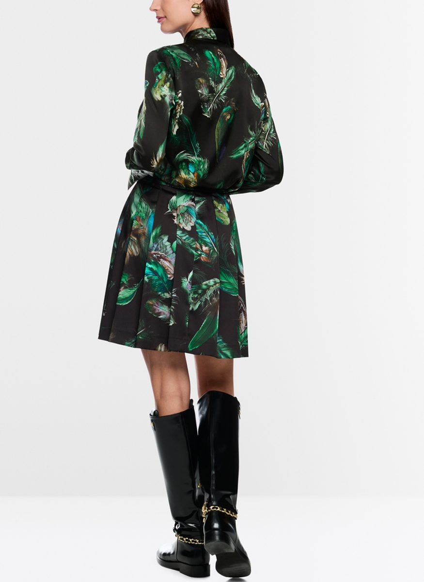 Silk Blouse with Feather Print - Marc Cain