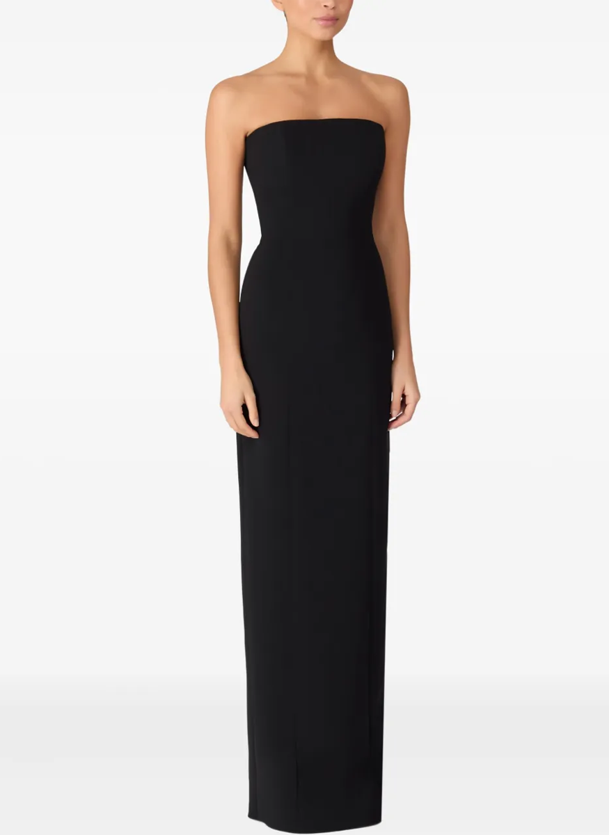 Estelle Crepe Strapless Gown