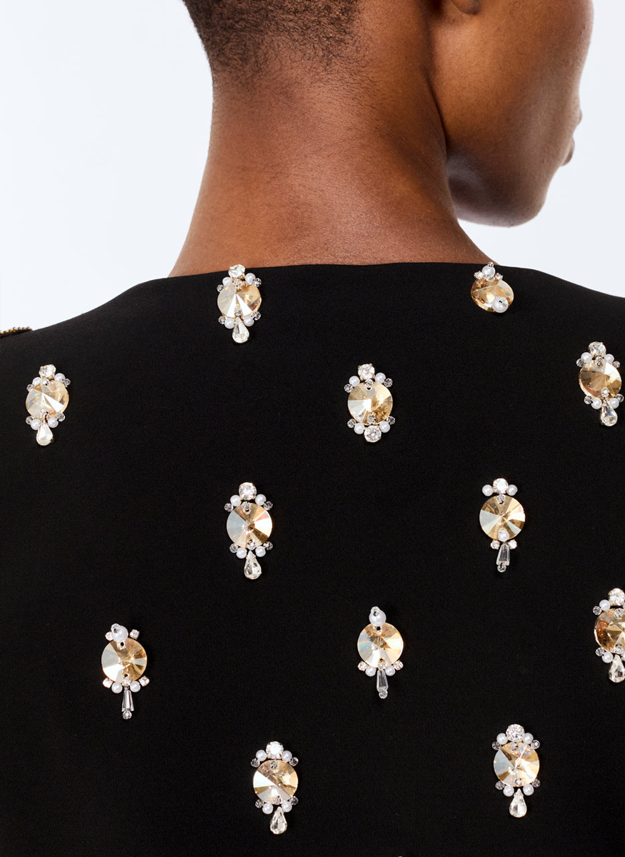 Nina Crepe Beaded Bow Jacket - Jenny Packham