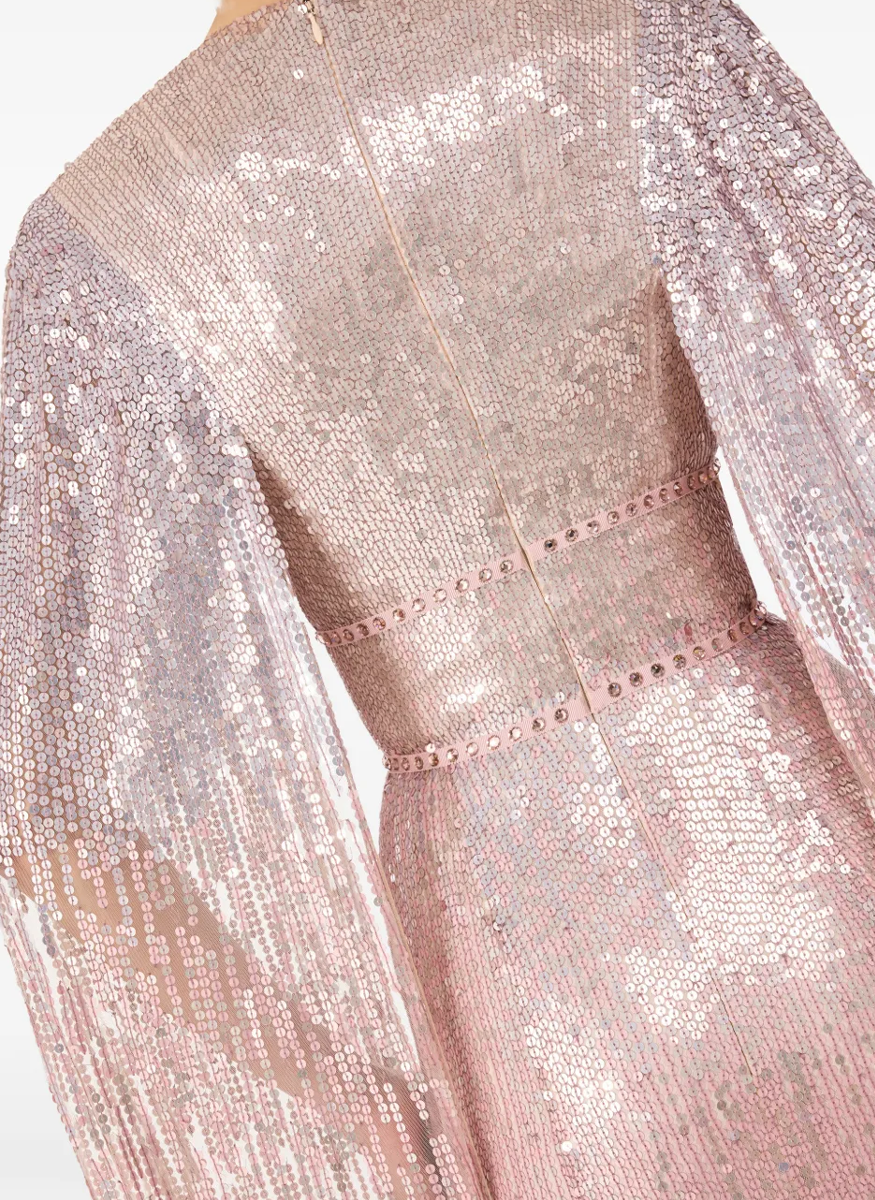 Easy Breezy V-Neck Sequin Gown - Jenny Packham